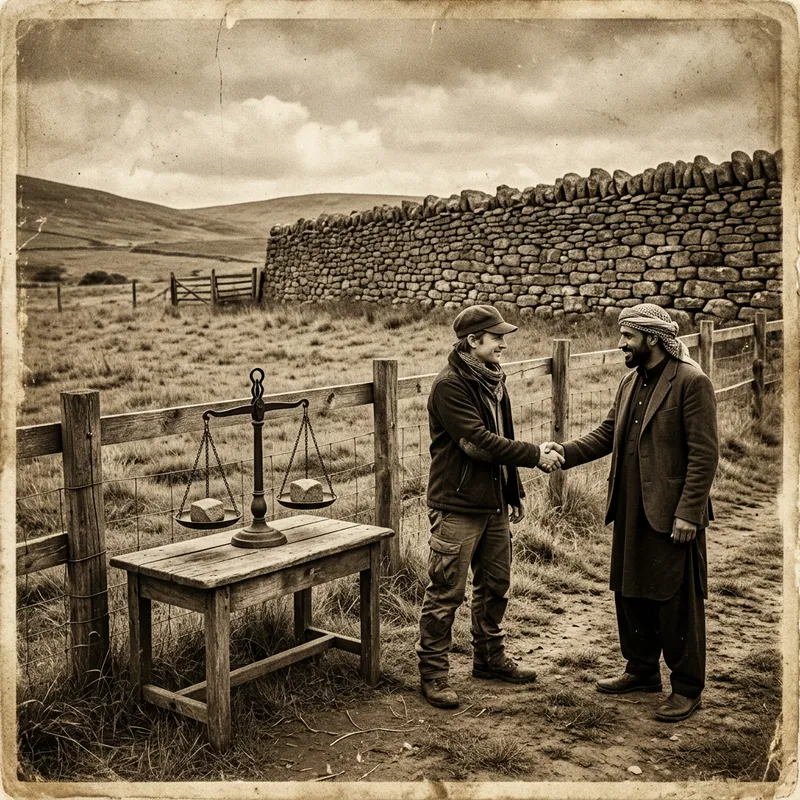 Sepia Image Symbolizing Healthy Boundaries and Mutual Respect