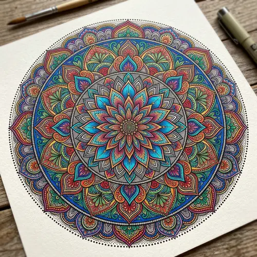 Beautiful Zendala Art: Intricate Patterns & Colors