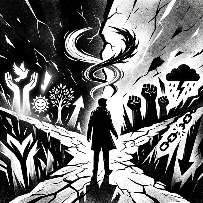 Cognitive Dissonance in Black & White Visuals