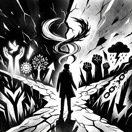 Cognitive Dissonance: Abstract Visual Representation in Black & White