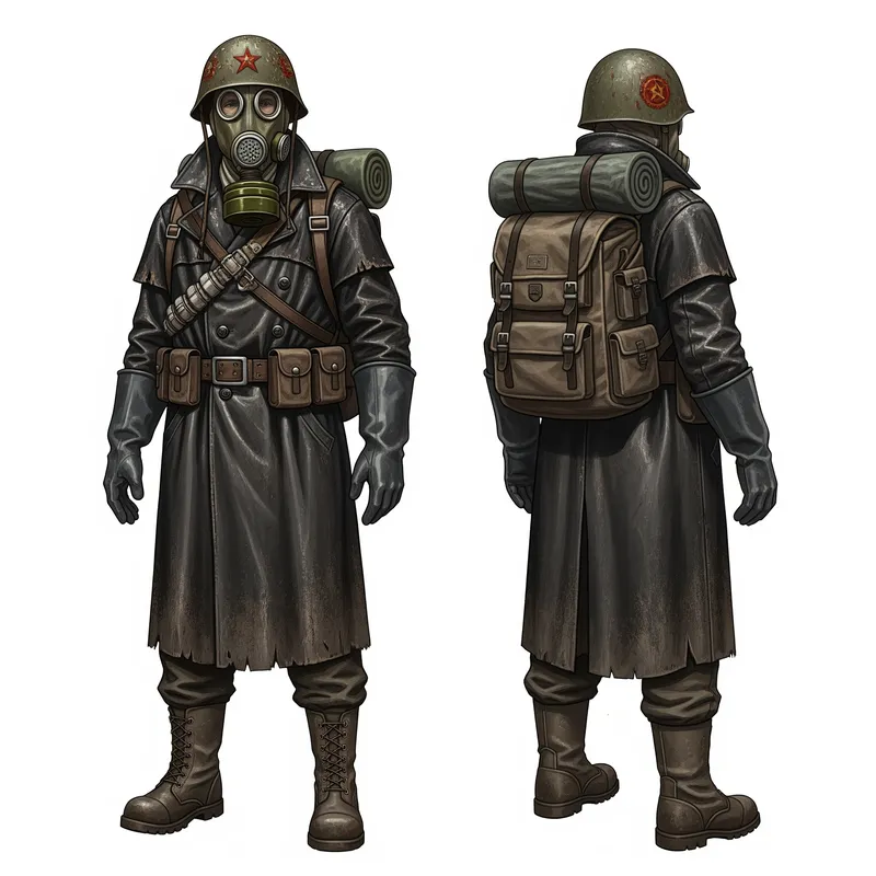 Metro 2033 Stalker Character Concept Art