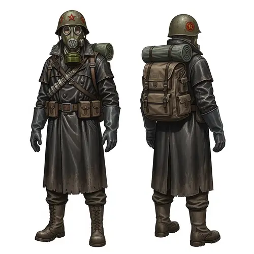 Metro 2033 Stalker Character Concept Art