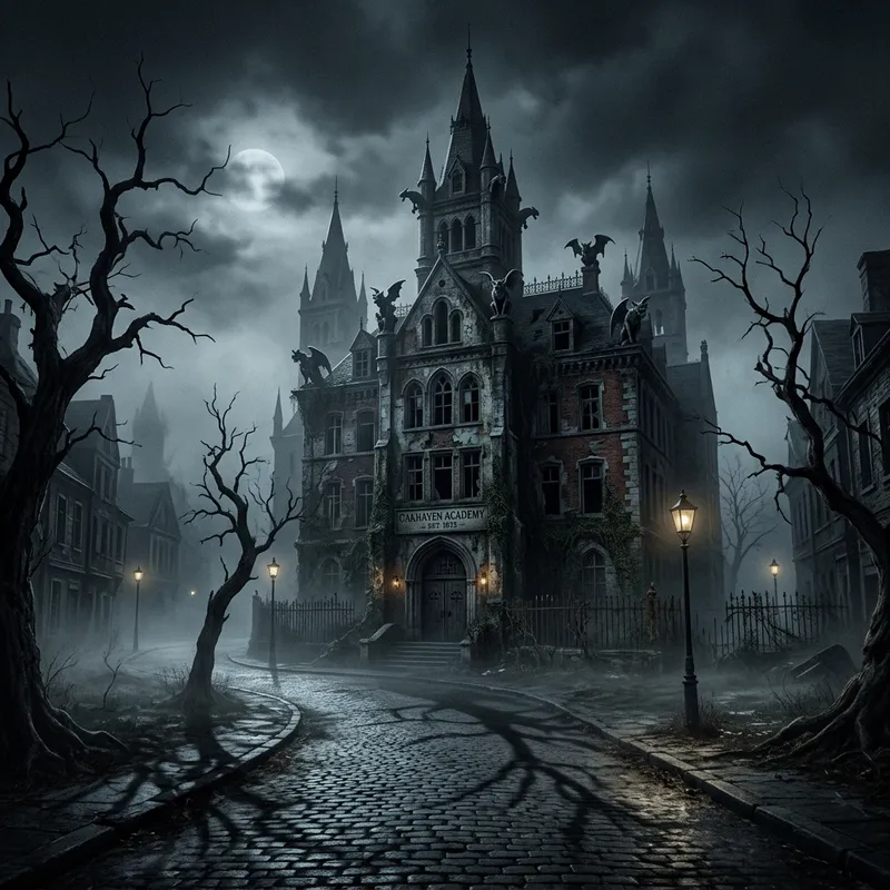 Dark School in Scary Town