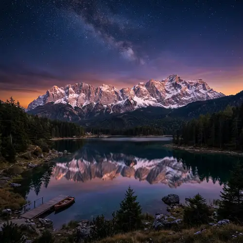 Stunning 4K Landscape Wallpaper of Twilight Mountains