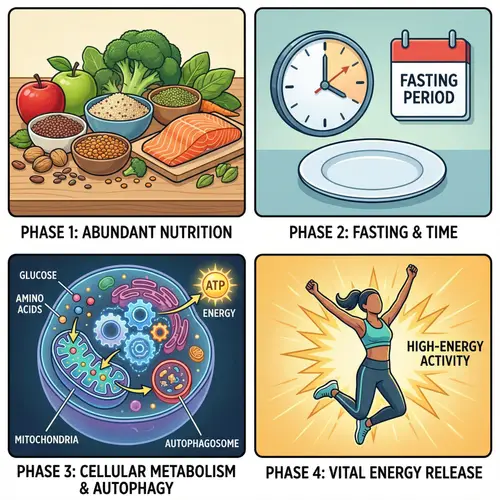 Autophagy and Fasting: A Visual Journey of Cellular Transformation