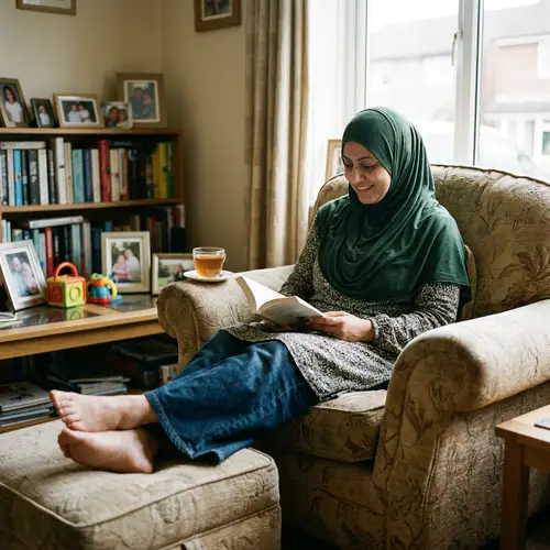 Hijab Milf Shows Off Her Feet