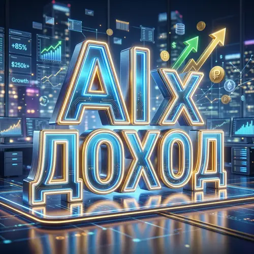 3D Image of AI x Income - Stunning Visuals