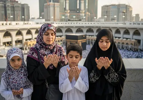 Praying Together in Mecca: Family Moments