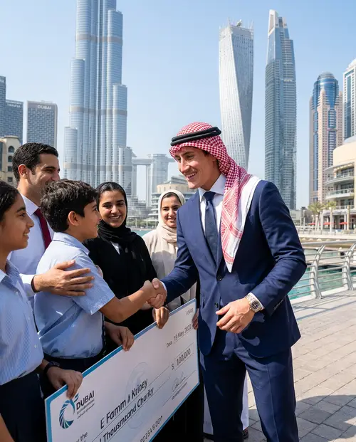 Dubai Millionaire: Empowering Others in Business Attire