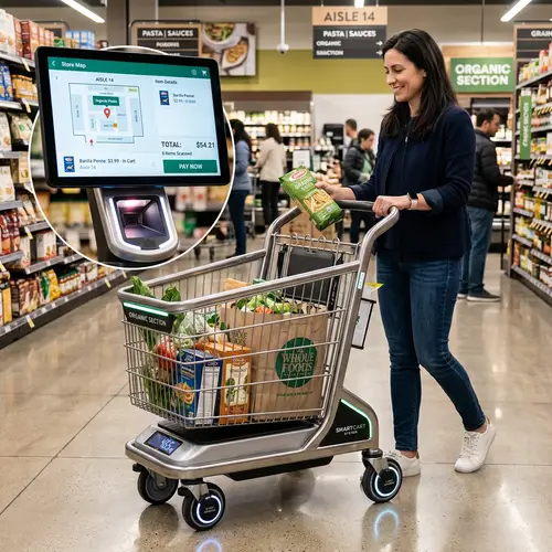 Smart Shopping Trolley System with High-Tech Features
