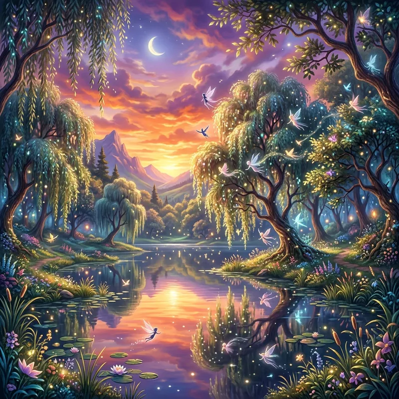Ethereal Landscape: A Dreamlike Tranquil Harmony