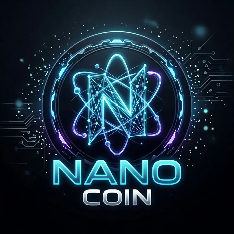 Nano Coin Logo Design: Mysterious & Cool Nano Coin Logo Design: Mysterious & Cool