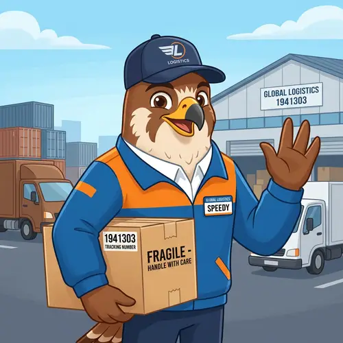 Creative Logistics Company Mascot Design