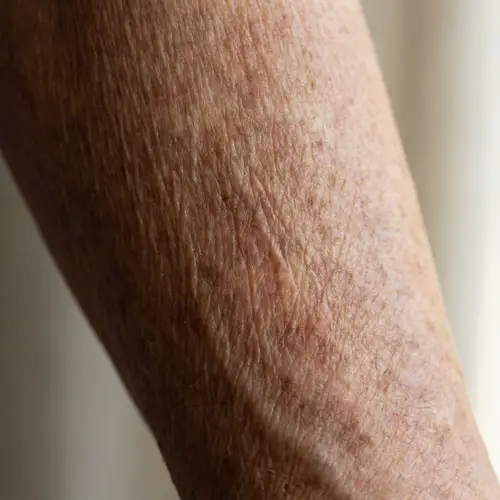 Captivating Close-Up of Aging Skin Texture
