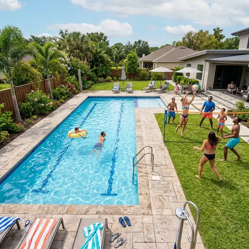 35x15 Feet Swimming Pool Fun Activities