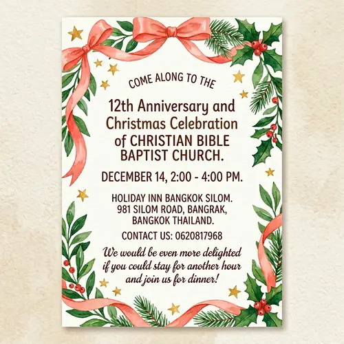 Celebrate 12 Years of Faith: Christmas at CBBC