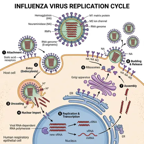 Influenza Virus Cell Interaction Explained