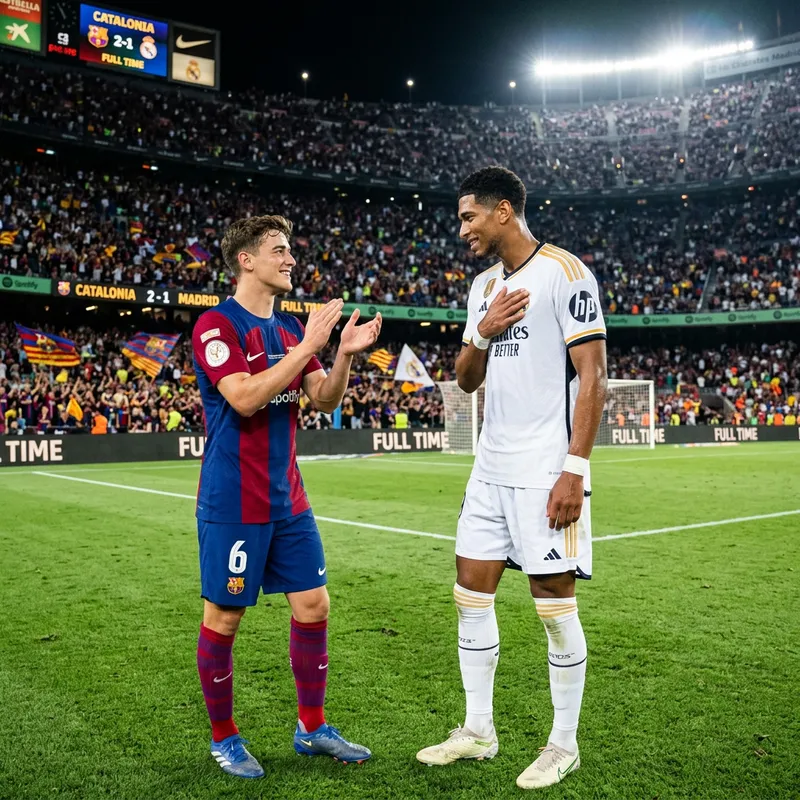 Messi Praises Cristiano Ronaldo in Blue and Red Outfits
