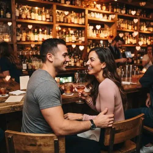 Romantic Atmosphere at the Perfect Bar