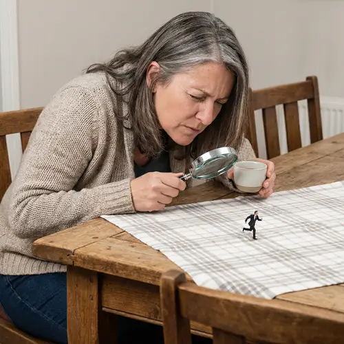 56-Year-Old Woman Captures Tiny Man in Stylish Dress