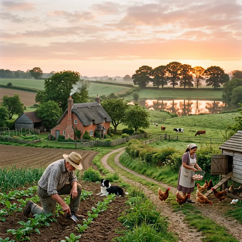 Rural Life at Dawn: Capturing the Essence of Countryside Living Rural Life at Dawn: Capturing the Essence of Countryside Living