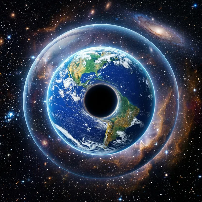 Cosmic Eye: Planet Merging Art