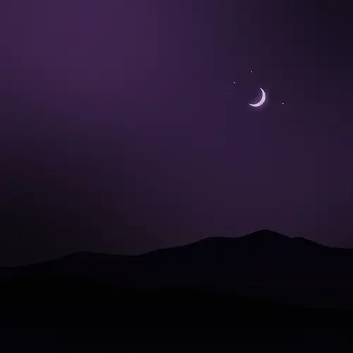 Minimalist Purple and Black PC Wallpaper Design