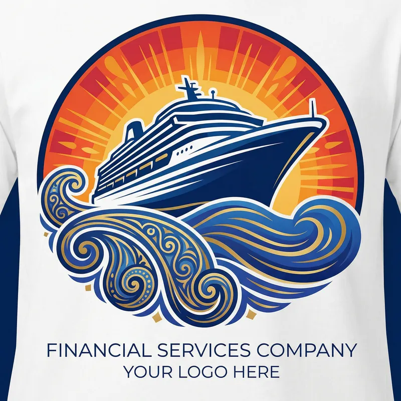 Majestic Cruise Ship Vector Illustration