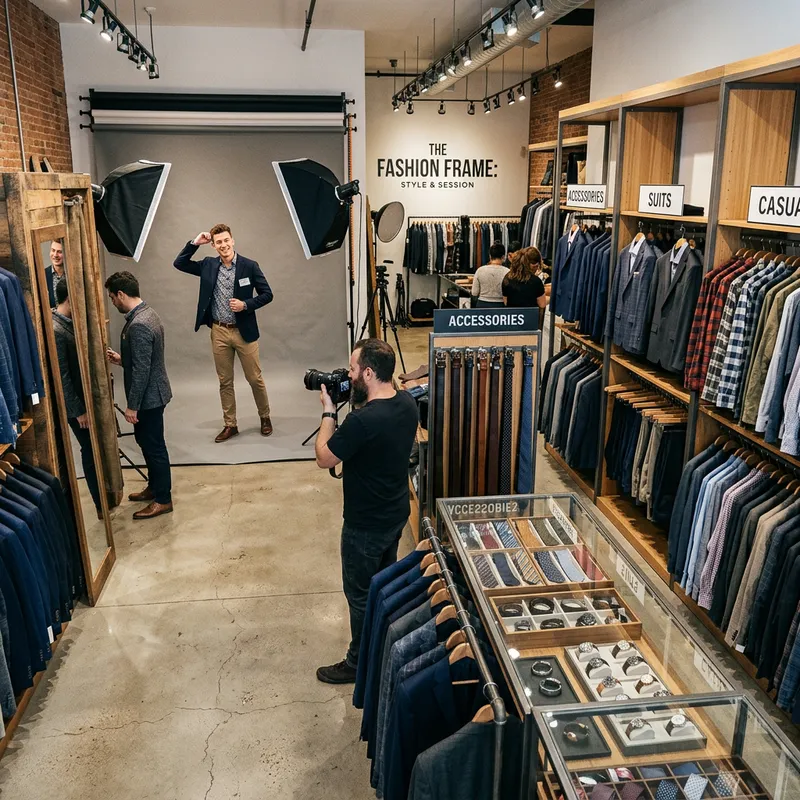 Modern Men's Fashion Experience & Photo Studio