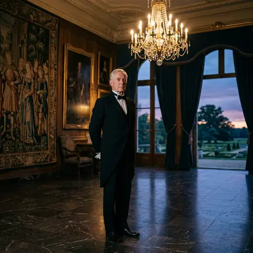 Timeless Elegance of a Distinguished Butler