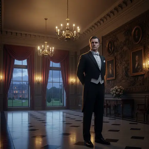 Timeless Elegance of a Distinguished Butler