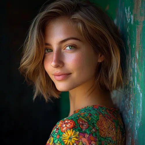 Stunning 8K Photography of a Smiling Model
