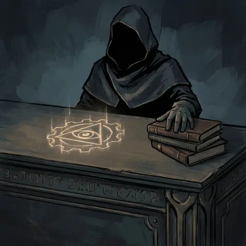 Enigmatic Senior Leader Avatar Drawing for Clandestine Organization