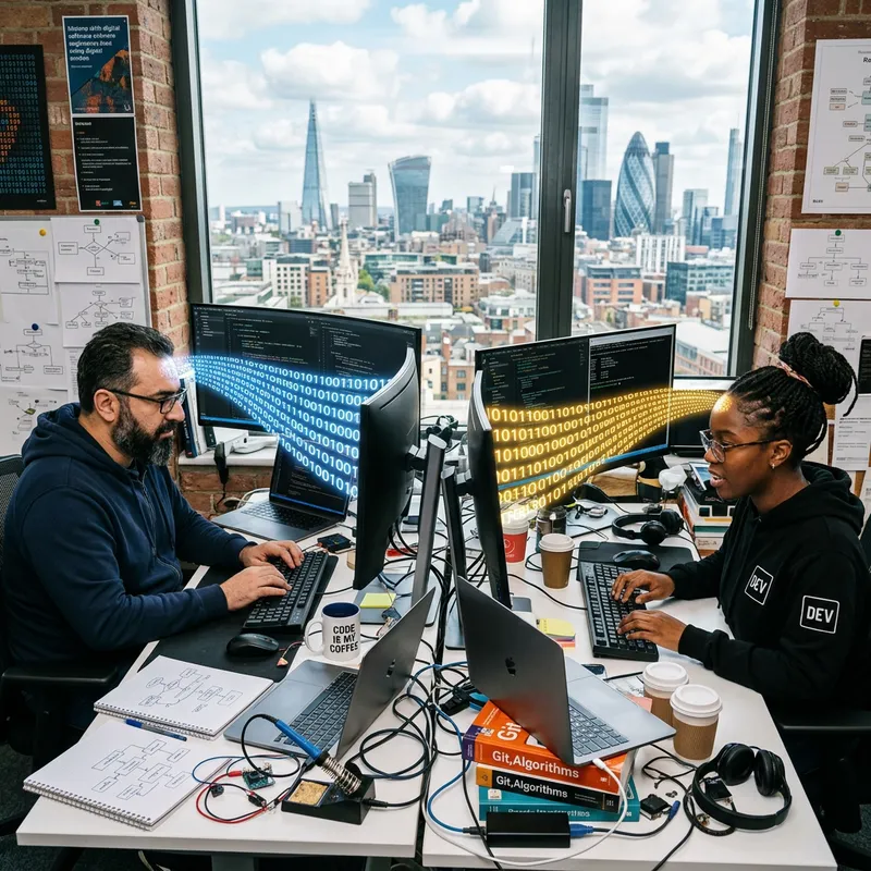 Inclusive Software Engineers Mastering Tech Challenges