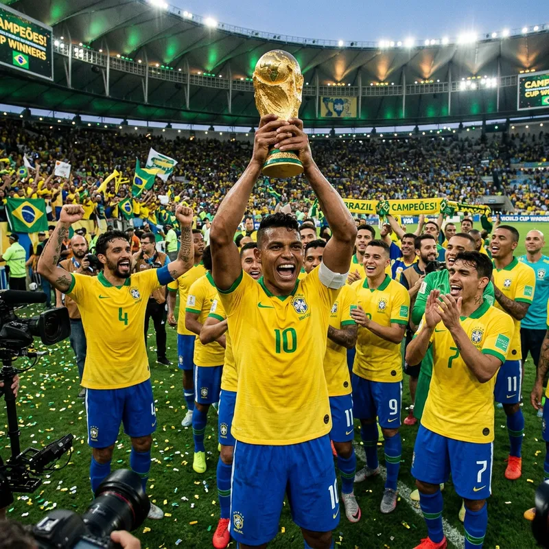 Ronaldo Celebrates World Cup Win