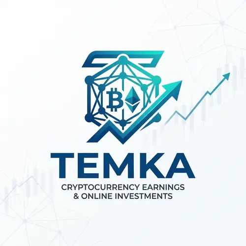 TEMKA Logo Design for Cryptocurrency Earnings