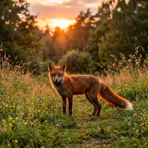 Fiery Red Fox in Natural Habitat | Wildlife Photography