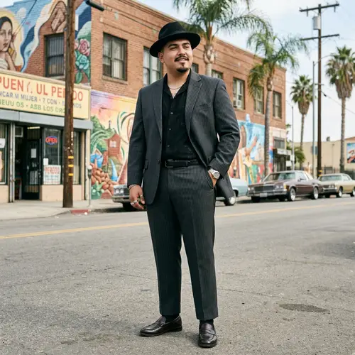 Stylish Chicano in Chic Pant Suit