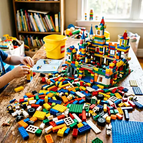 Colorful Lego Bricks: Creative Toy for Kids