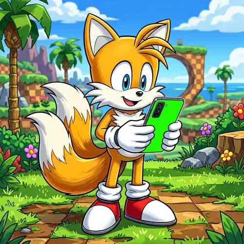 Tails the Fox: Samsung Phone Fan Art