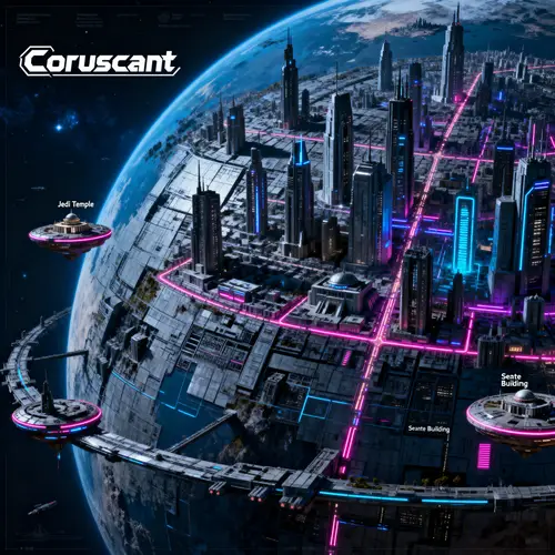 Coruscant Planet Map - Explore the Galactic City