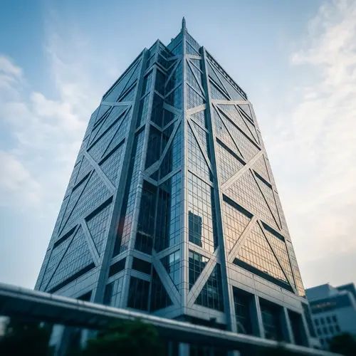 PPT Report Cover Building Image