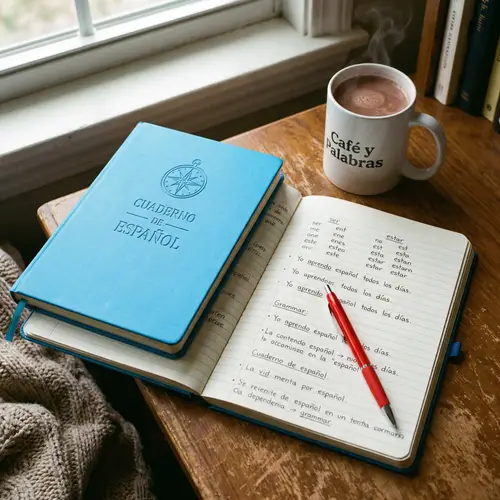 Language Notebook for Spanish and French | Study Notes and Conjugations