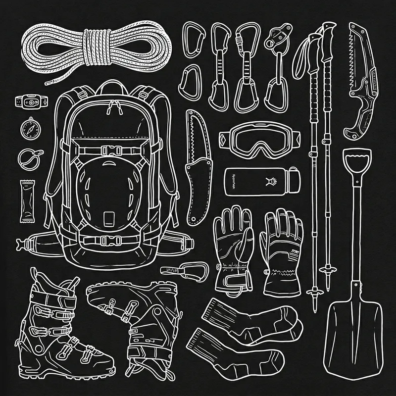 Backcountry Ski Gear | Backpack, Boots, Rope & Accessories