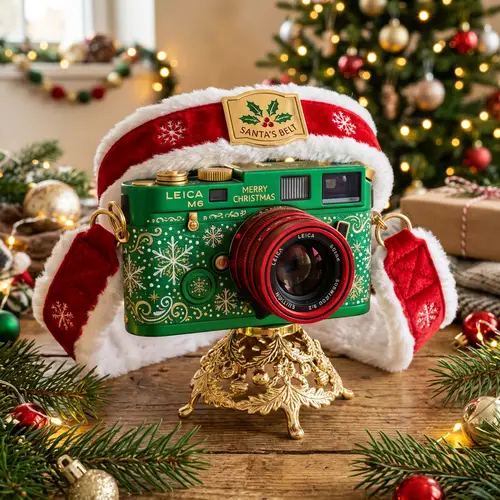 Christmas-Themed Decorative Camera | Festive Holiday Photography Gear