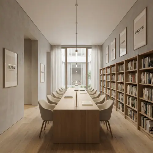 Minimalist Library Study Room Design Ideas