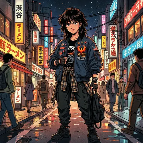 Tokio Revengers Girl - Anime Style Urban Aesthetics