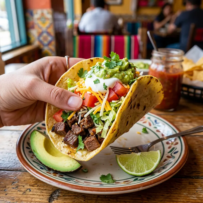 Delicious Traditional Mexican Taco