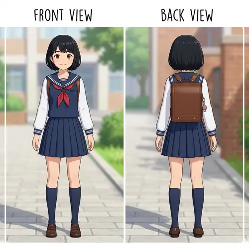 3D Anime Style Cartoon Character Model