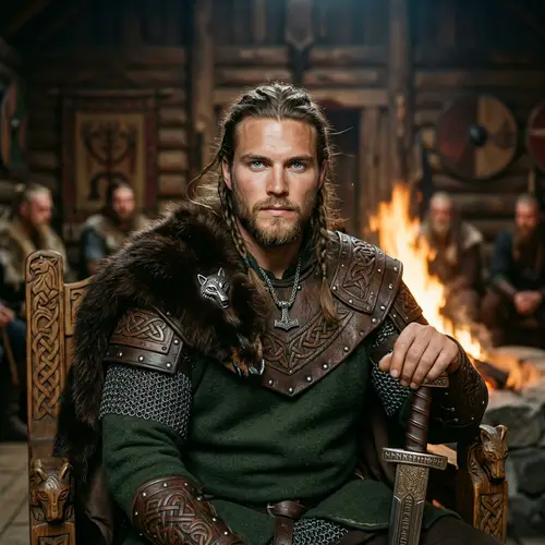 Caieddus Nevosken: Charismatic Skoldbrenn Leader | Scandinavian Warrior